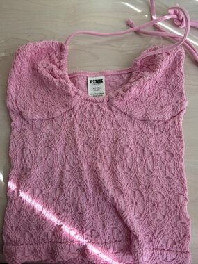 New Pink Victoria’s Secret Peony Peony Pink Halter Top